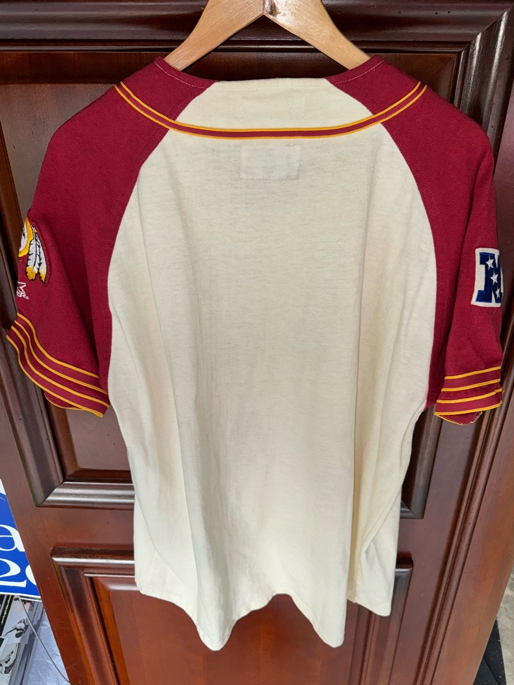 Retro style 90’s Starter NFL Washington Redskins Baseball Jersey Original Logo - Picture 5 of 5